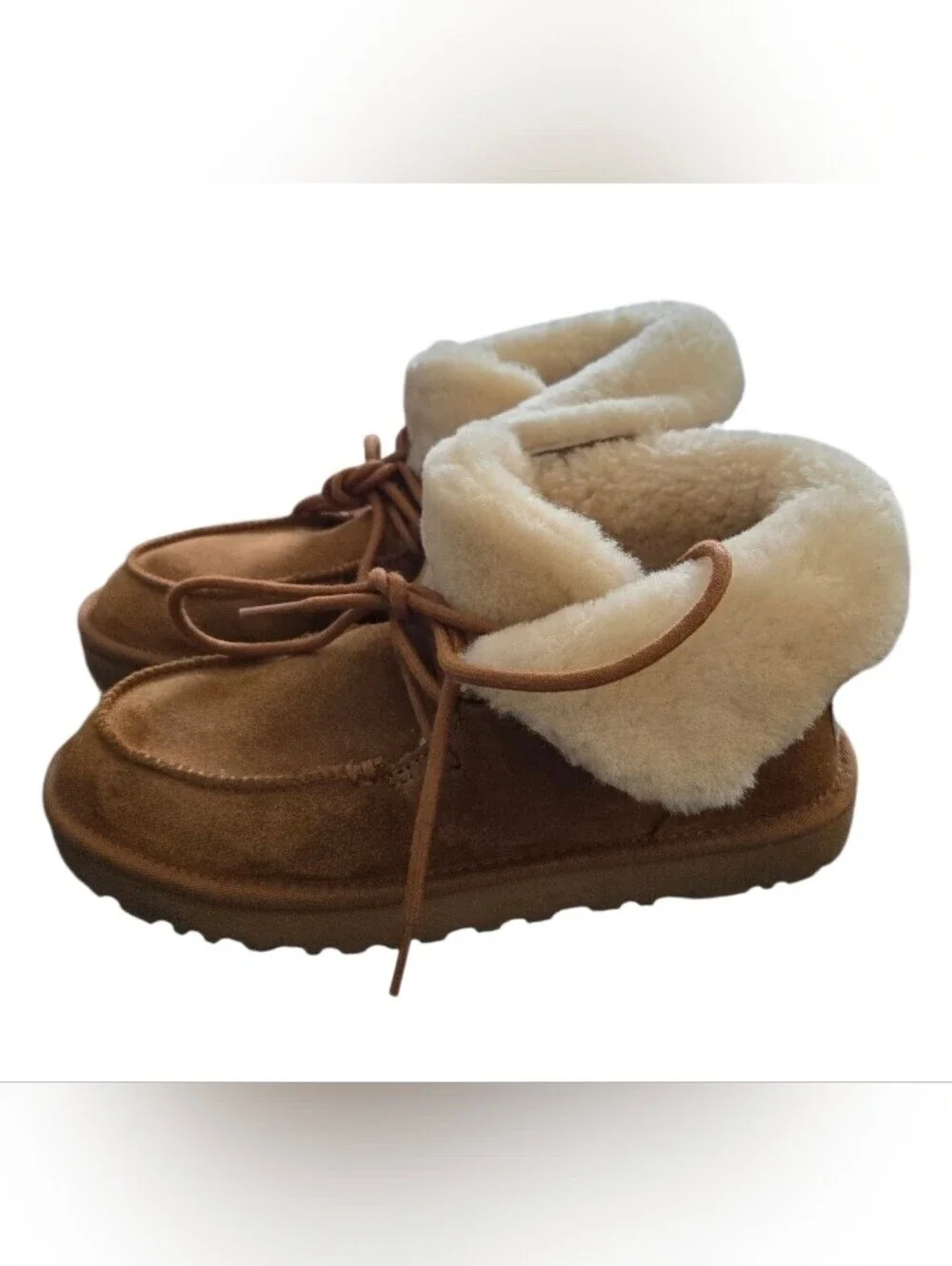 Ugg Diara Ankle Boots Shearling Lined Chestnut Tan Size 8